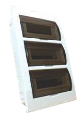 KBA-088 Gabinete empotrable de 2 a 36 polos para térmico riel din con puerta - bornera